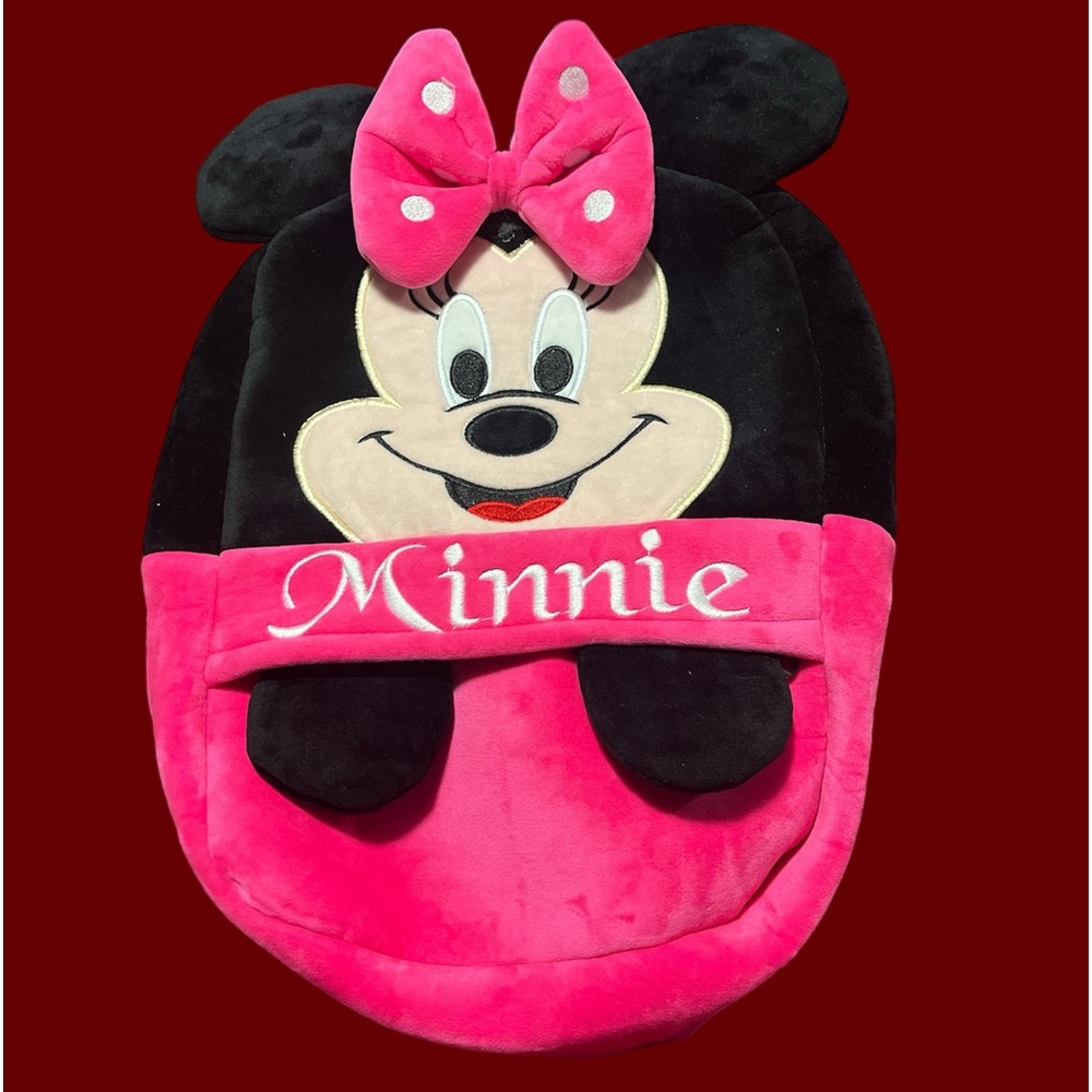 Big Face Minnie Knapsack w/3D Ears and Bows